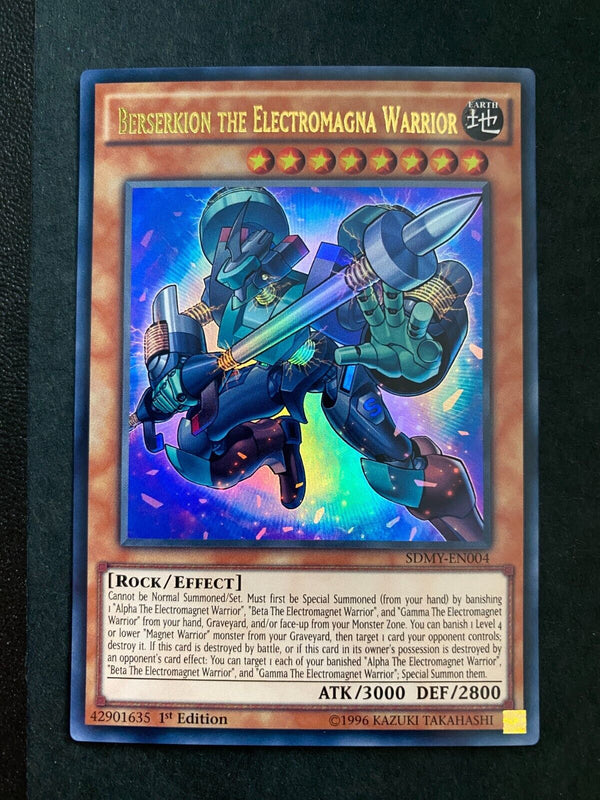 Yugioh Berserkion the Electromagna Warrior SDMY-EN004 Ultra Rare 1st Ed VLP/NM