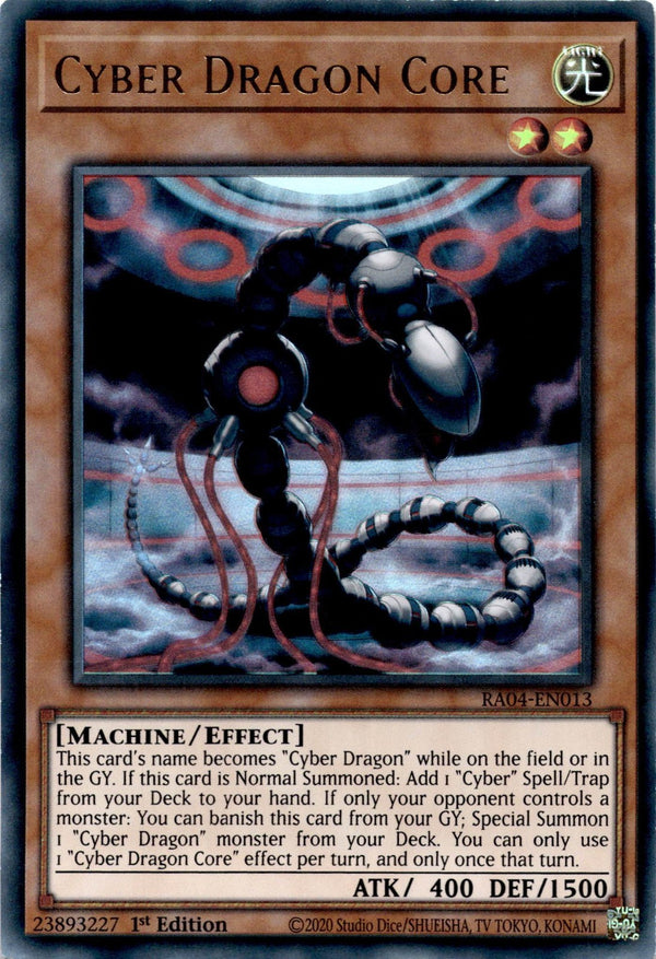 Yugioh Cyber Dragon Core RA04-EN013 Ultra Rare 1st Edition LP
