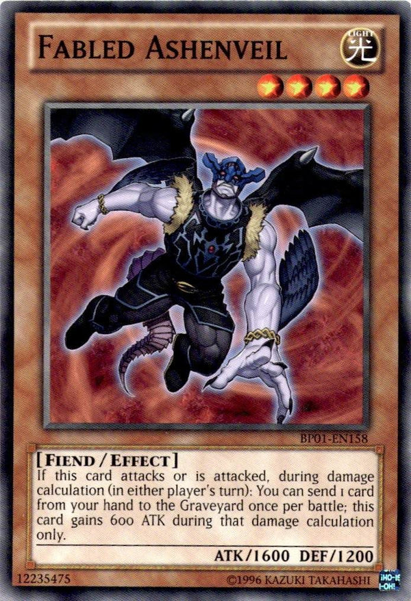 Yugioh Fabled Ashenveil BP01-EN158 Common Unlimited Edition VLP/NM