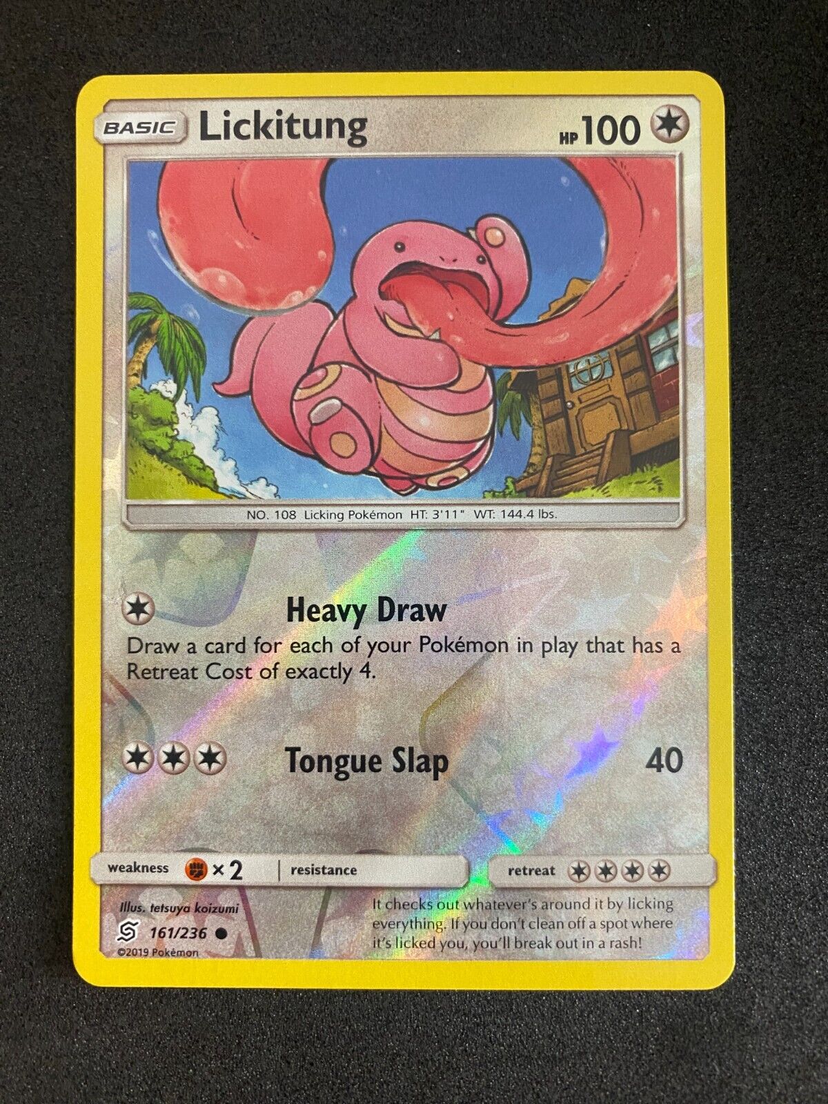 Pokemon Lickitung 161/236 Unified Minds Reverse Holo NM