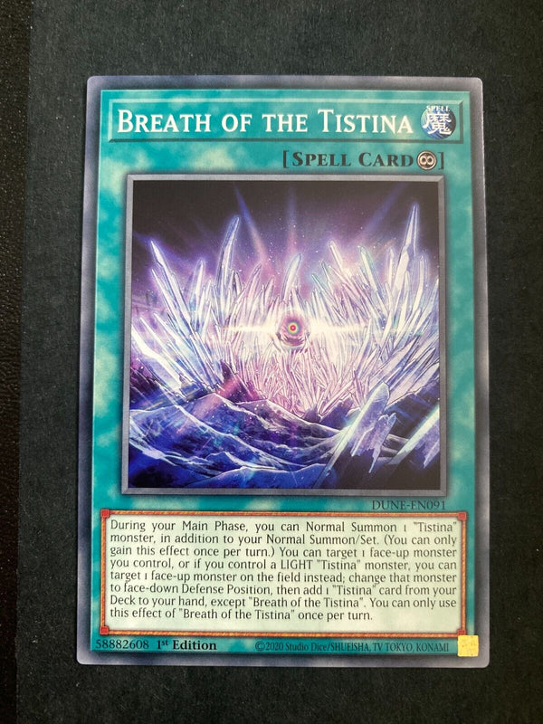 Yugioh Breath of the Tistina DUNE-EN091 Common 1st Edition NM