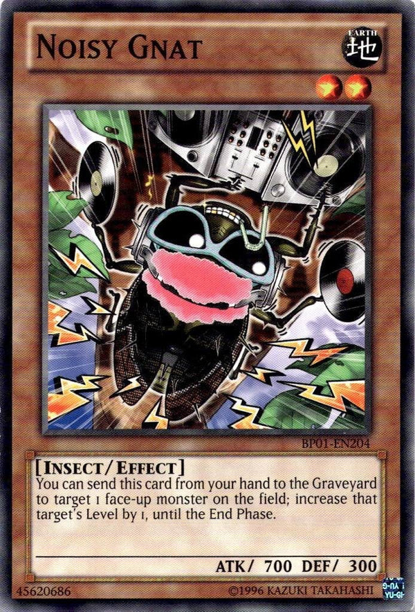 Yugioh Noisy Gnat BP01-EN204 Common Unlimited Edition VLP/NM