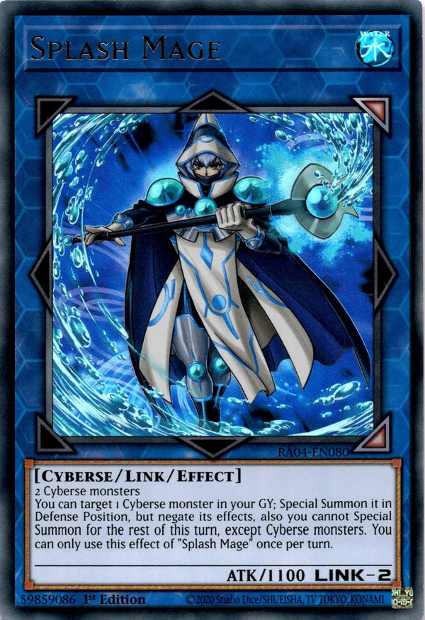 Yugioh Splash Mage RA04-EN080 Ultra Rare 1st Edition NM