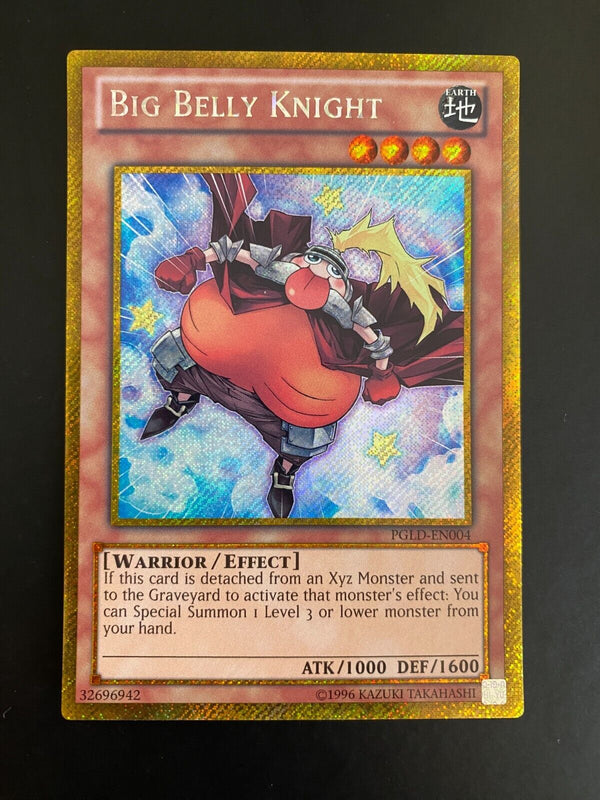 Yugioh Big Belly Knight PGLD-EN004 Premium Gold Rare Unlimited Edition NM/MINT