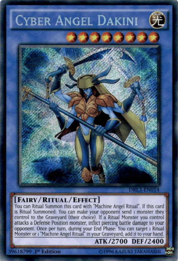 Yugioh Cyber Angel Dakini DRL3-EN014 Secret Rare 1st Edition NM