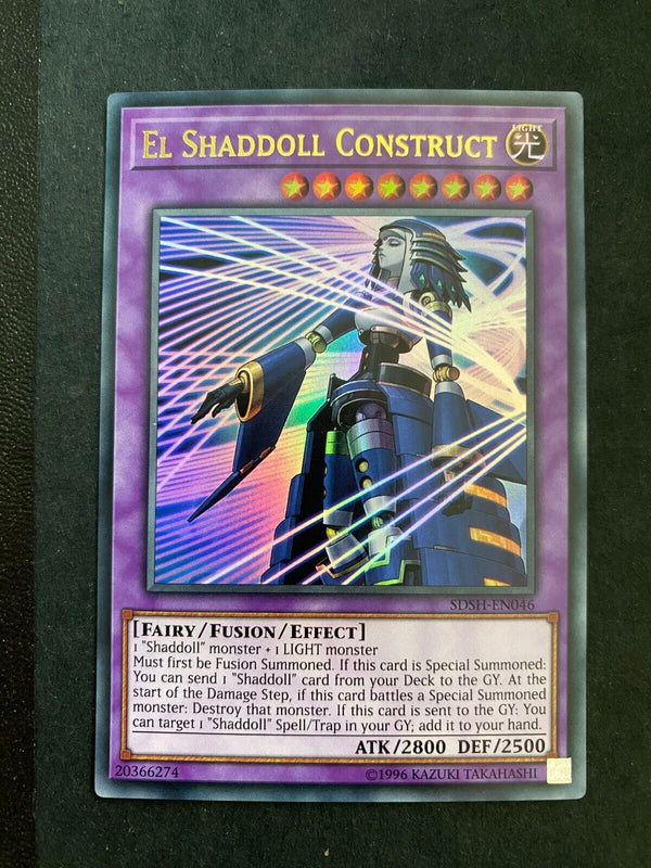 Yugioh El Shaddoll Construct SDSH-EN046 Ultra Rare 1st Edition NM