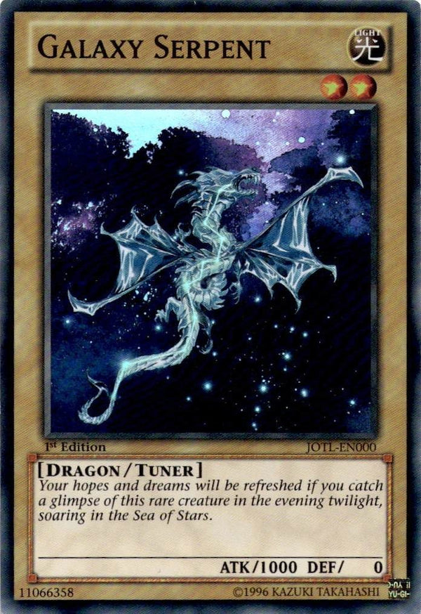 Yugioh Galaxy Serpent JOTL-EN000 Super Rare 1st Edition VLP/NM