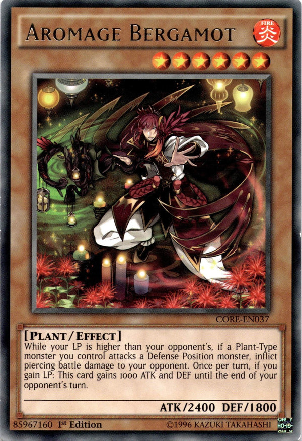 Yugioh Aromage Bergamot CORE-EN037 Rare 1st Edition VLP/NM