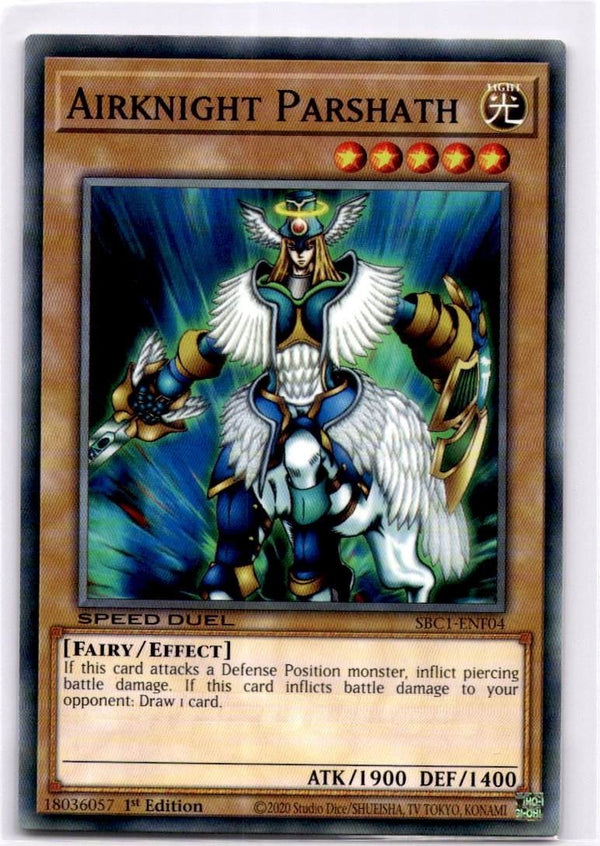 Yugioh Airknight Parshath SBC1-ENF04 Common 1st Edition NM
