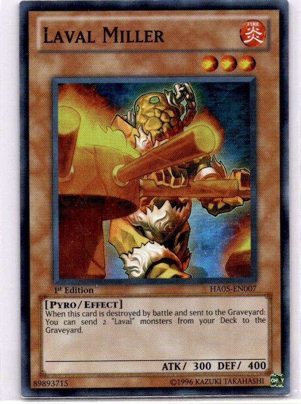 Yugioh Laval Miller HA05-EN007 Super Rare 1st Edition NM
