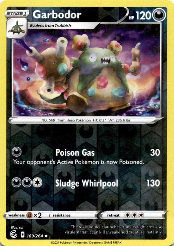 Pokemon Garbodor 169/264 Fusion Strike Reverse Holo NM