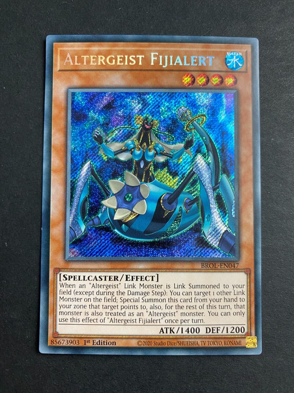 Yugioh Altergeist Fijialert BROL-EN047 Secret Rare 1st Edition VLP/NM