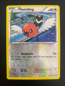 Pokemon Fletchling 82/108 Roaring Skies Reverse Holo MP-LP