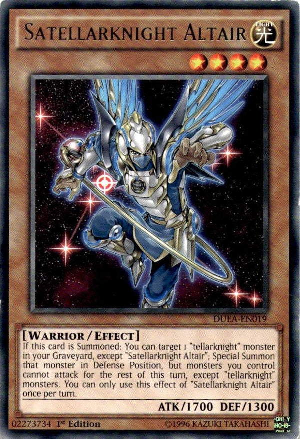Yugioh Satellarknight Altair DUEA-EN019 Rare 1st Edition HP/MP