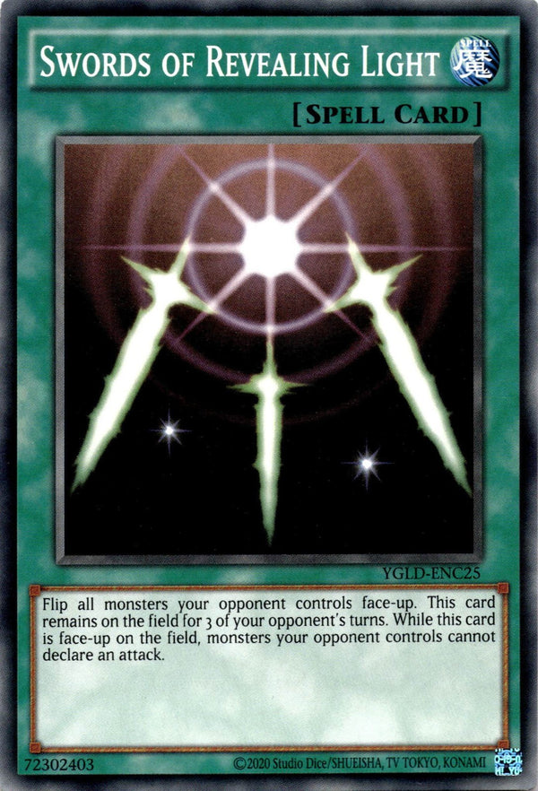 Yugioh Swords of Revealing Light YGLD-ENC25 Common Unlimited Edition NM