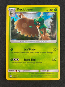 Pokemon Decidueye 11/149 Sun Moon Base cracked ice holo VLP-NM