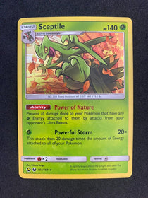 Pokemon Sceptile 10A/168 Celestial Storm Holo Alt Art LP - Scuffing on Front