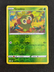 Pokemon Grookey 011/072 Shining Fates Reverse Holo NM-MINT