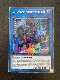 Yugioh S-Force Nightchaser CYAC-EN050 Super Rare 1st Edition NM/MINT