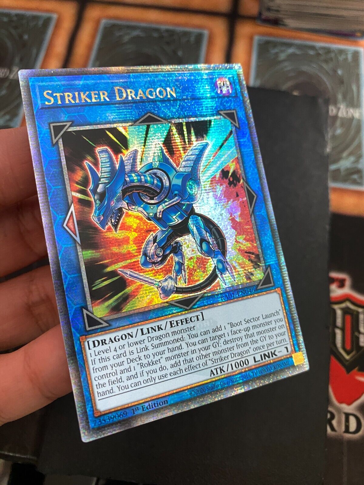 Yugioh Striker Dragon RA01-EN046 Quarter Century Rare 1st Edition NM