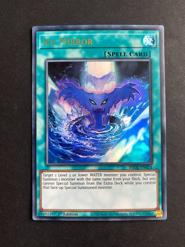 Yugioh Ice Mirror BROL-EN024 Ultra Rare 1st Edition LP