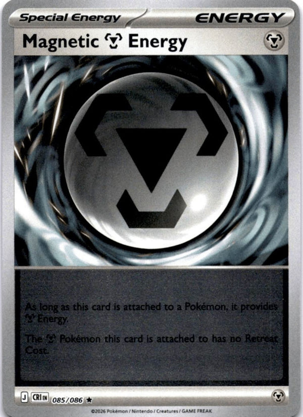 Pokemon Magnetic M Energy 085/086 Chaos Rising Reverse Holo NM