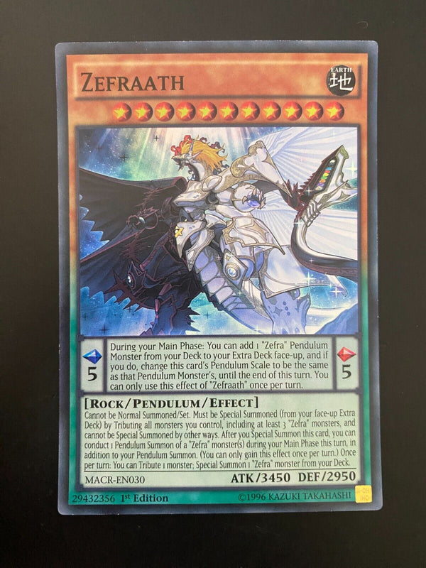 Yugioh Zefraath MACR-EN030 Super Rare 1st Edition NM