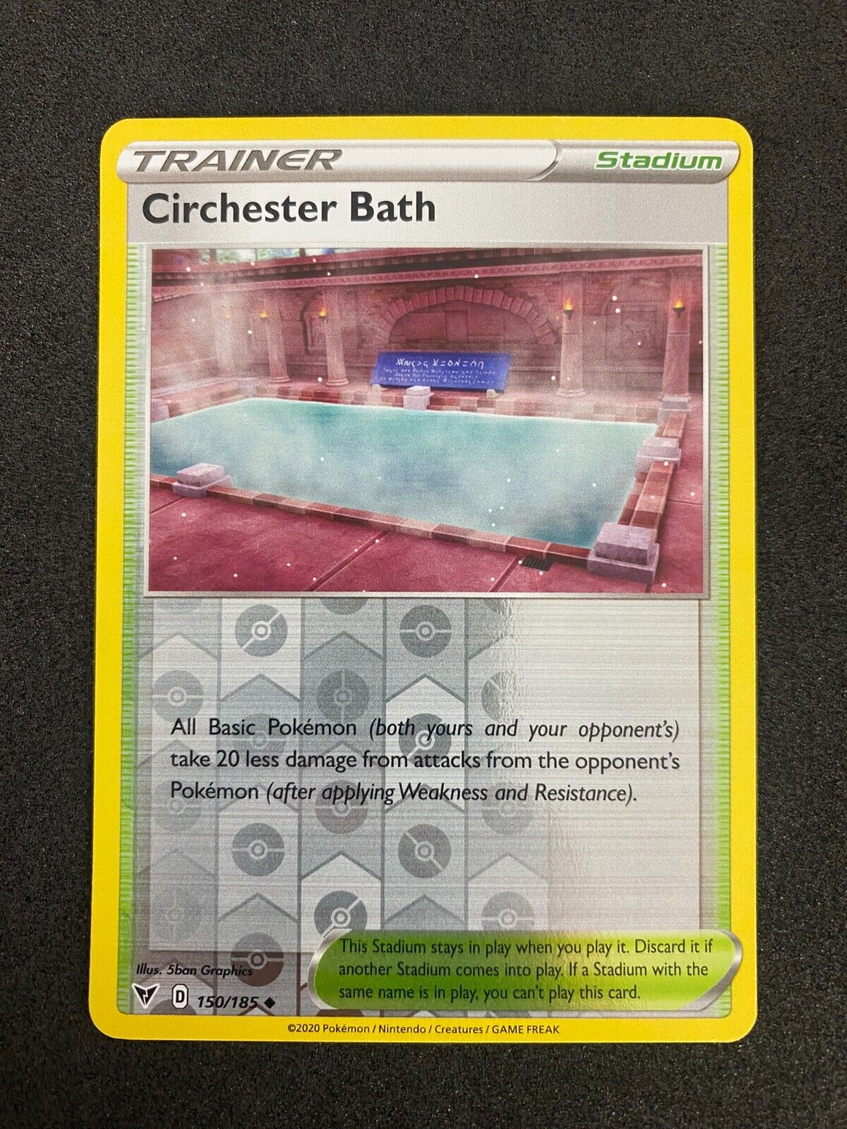 Pokemon Circhester Bath 150/185 Vivid Voltage Reverse Holo NM