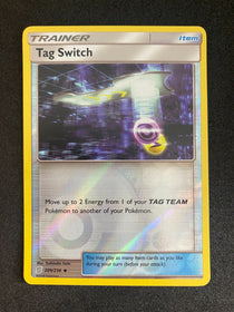 Pokemon Tag Switch 209/236 Unified Minds Reverse Holo NM