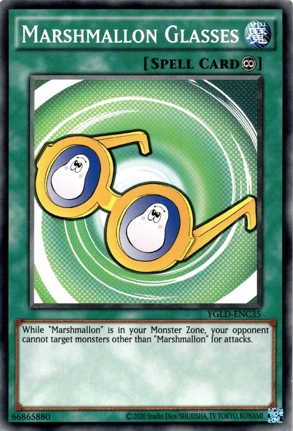 Yugioh Marshmallon Glasses YGLD-ENC35 Common Unlimited Edition NM