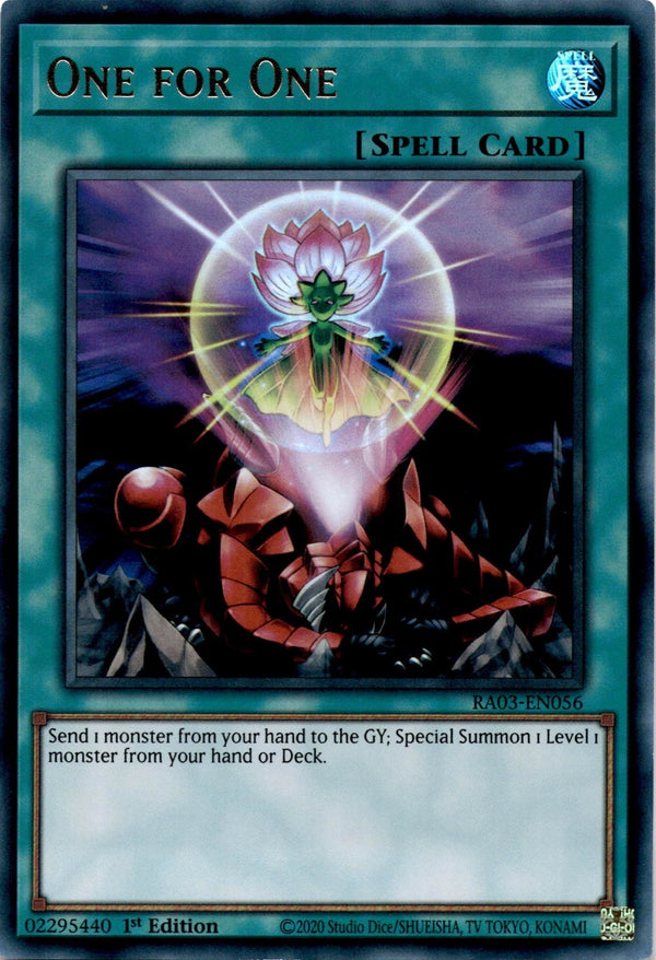 Yugioh One for One RA03-EN056 Ultra Rare 1st Edition LP