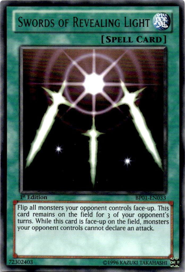 Yugioh Swords of Revealing Light BP01-EN033 Rare 1st Edition VLP/NM