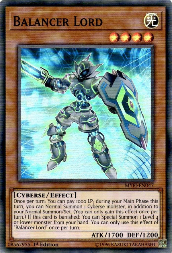 Yugioh Balancer Lord MYFI-EN047 Super Rare 1st Edition NM
