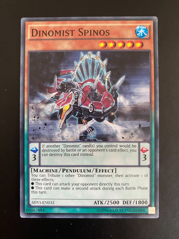 Yugioh Dinomist Spinos SHVI-EN032 Common 1st Edition LP-NM