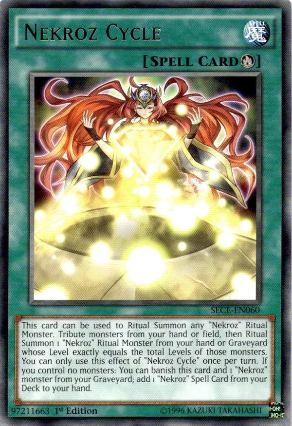 Yugioh Nekroz Cycle SECE-EN060 Rare 1st Edition NM