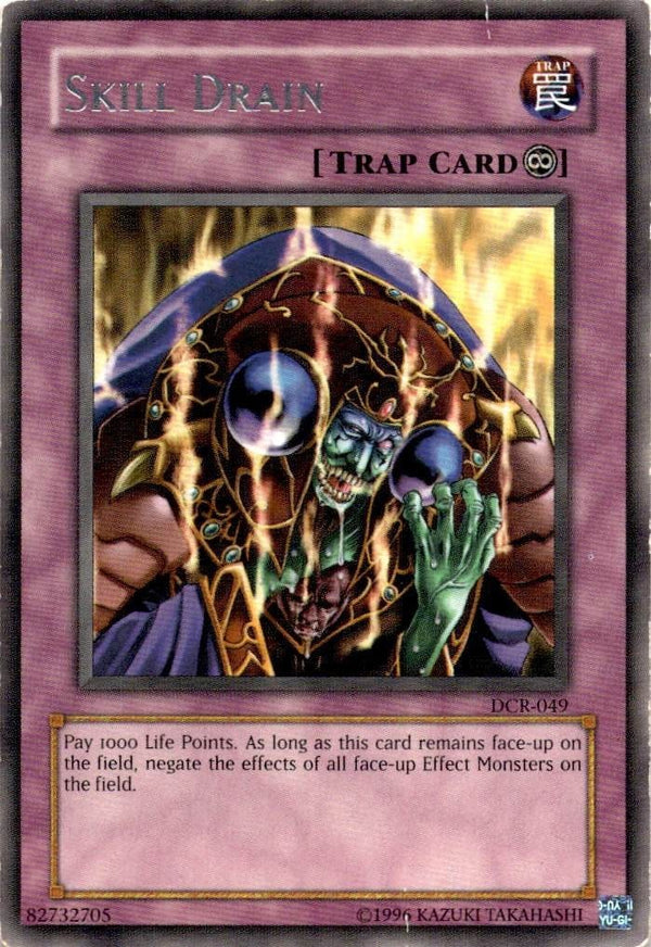 Yugioh Skill Drain DCR-049 Rare Unlimited Edition HP