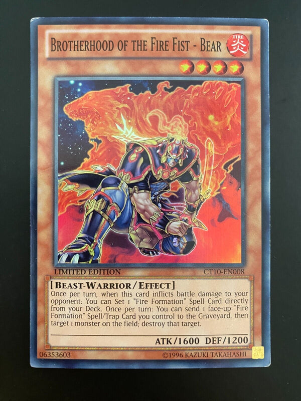 Yugioh Brotherhood of the Fire Fist CT10-EN008 Limited Edition LP