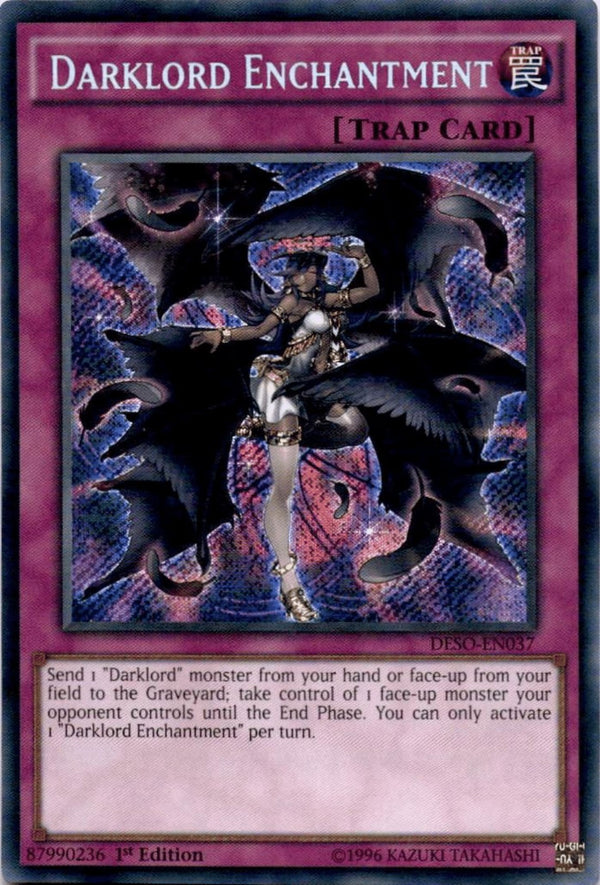 Yugioh Darklord Enchantment DESO-EN037 Secret Rare 1st Edition VLP/NM