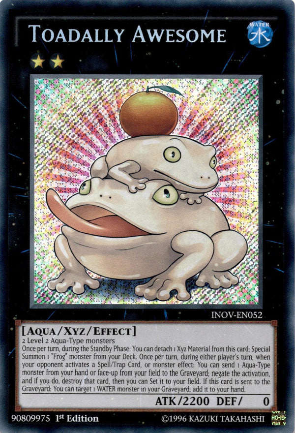 Yugioh Toadally Awesome INOV-EN052 Secret Rare 1st Edition VLP/NM