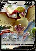 Pokemon Pidgeot V 137/196 Lost Origin Full Art Holo NM