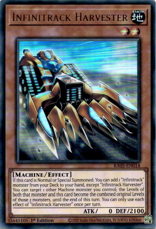 Yugioh Infinitrack Harvester RA05-EN014 Ultra Rare 1st Edition NM