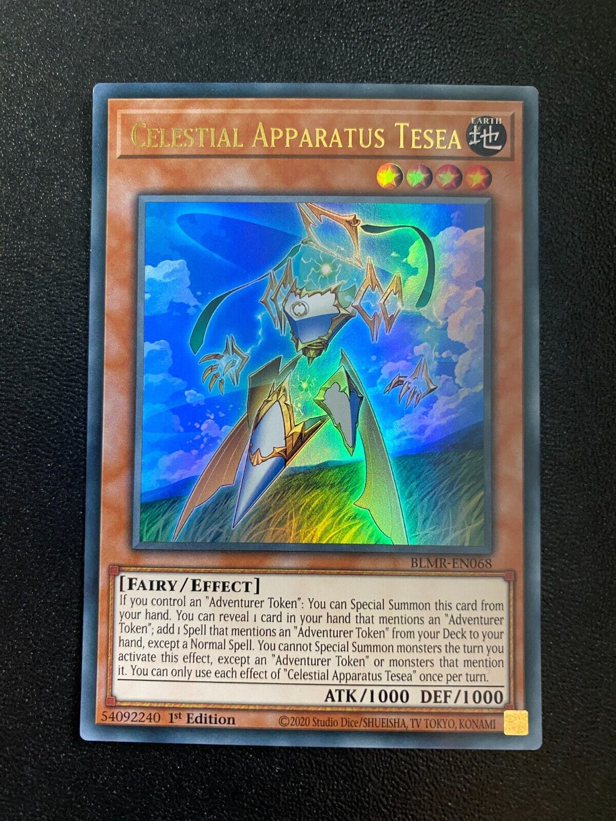 Yugioh Celestial Apparatus Tesea BLMR-EN068 Ultra Rare 1st Edition NM