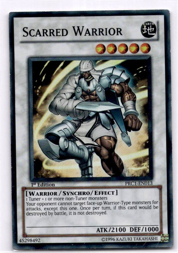 Yugioh Scarred Warrior PRC1-EN013 Super Rare 1st Edition HP/MP