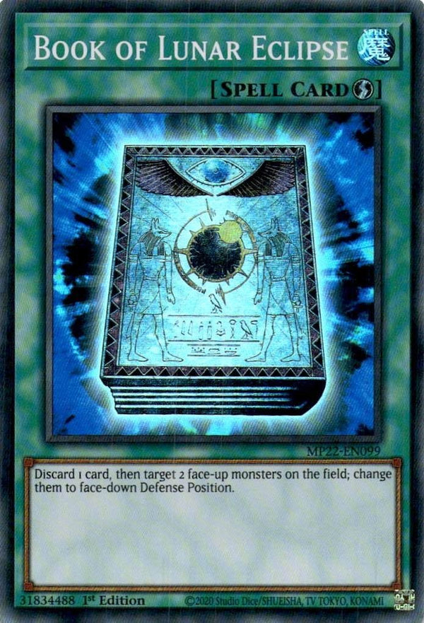 Yugioh Book of Lunar Eclipse MP22-EN099 Super Rare 1st Edition NM