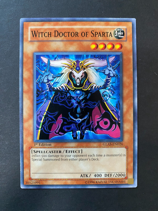 Yugioh Witch Doctor of Sparta GLAS-EN026 Common 1st Edition VLP/NM
