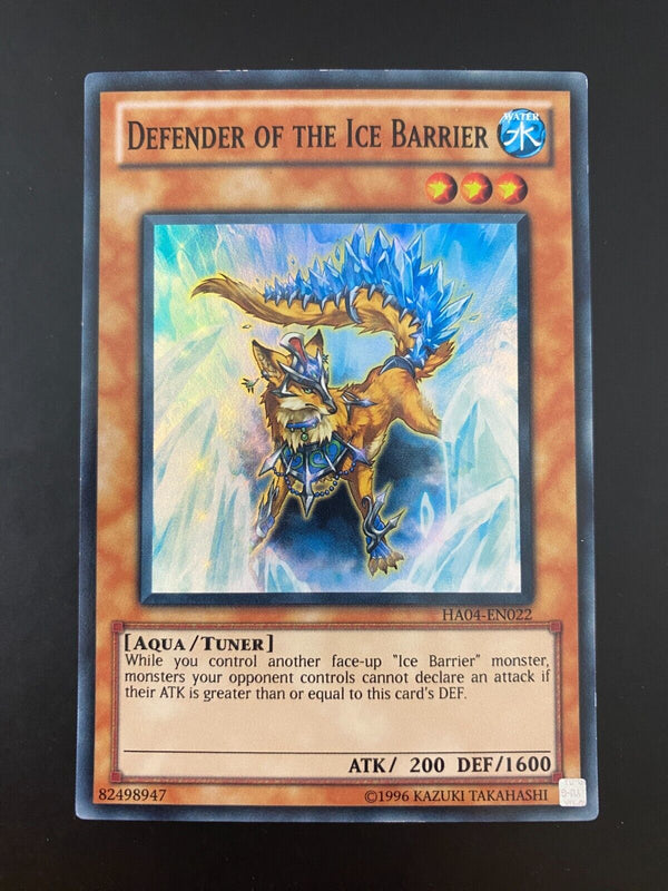 Yugioh Defender of the Ice Barrier HA04-EN022 Unlimited Edition NM