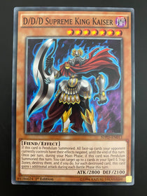 Yugioh D/D/D Supreme King Kaiser SDPD-EN013 1st Edition Common NM