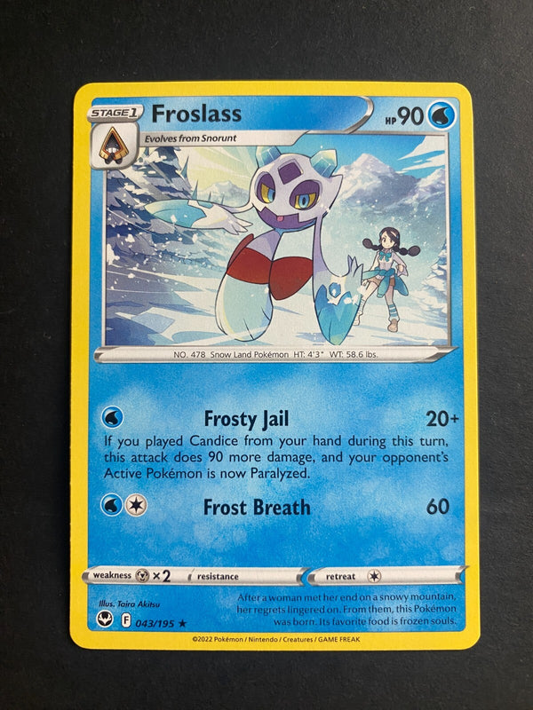Pokemon Froslass 043/195 Silver Tempest Rare Non Holo VLP/NM
