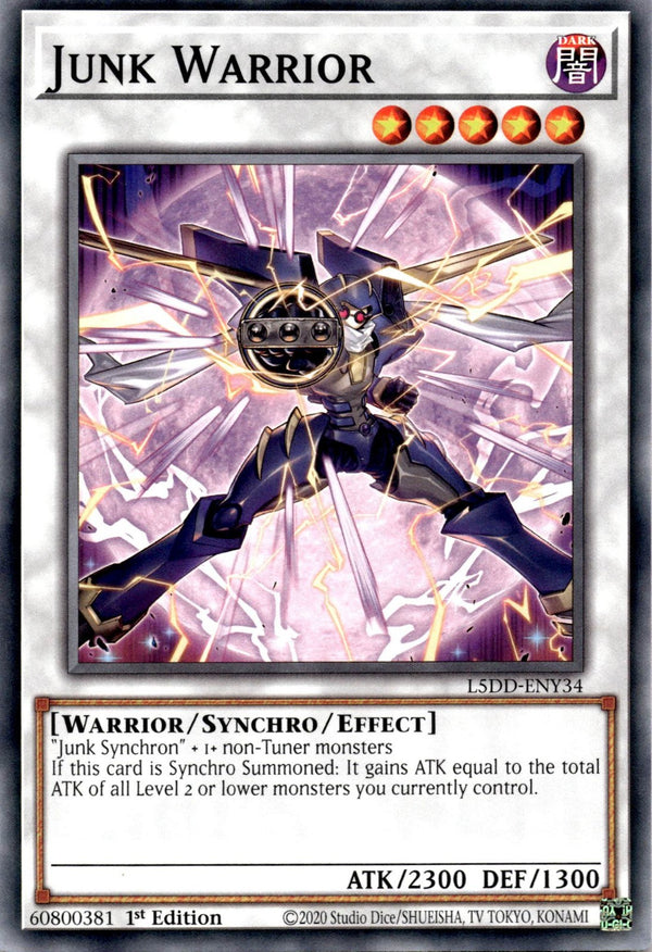 Yugioh Junk Warrior L5DD-ENY34 Common 1st Edition NM