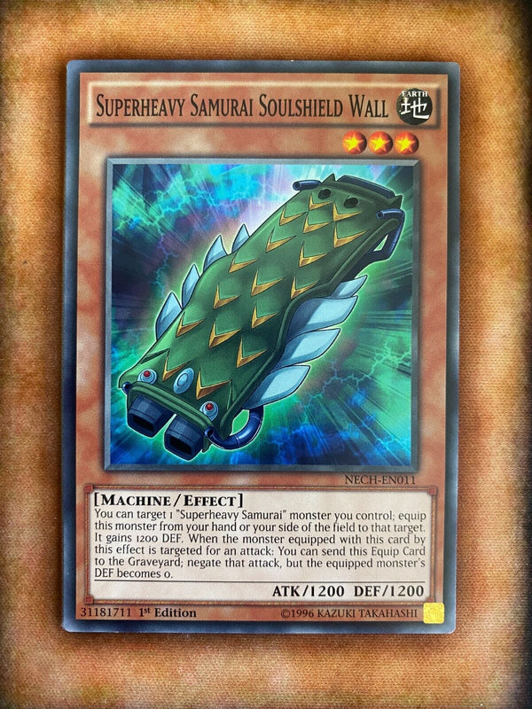 Yugioh Superheavy Samurai Soulshield Wall NECH-EN011 Common 1st Edition VLP